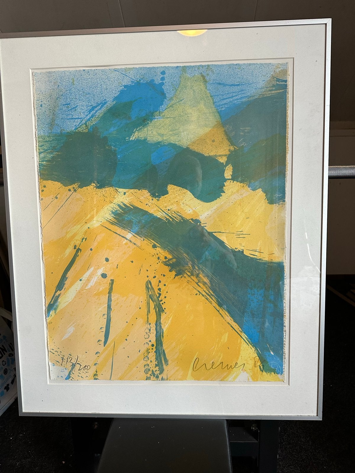 Abstracte Zeefdruk Jan 'Cremer' - Gelimiteerde Oplage, Antiek en Kunst, Ophalen