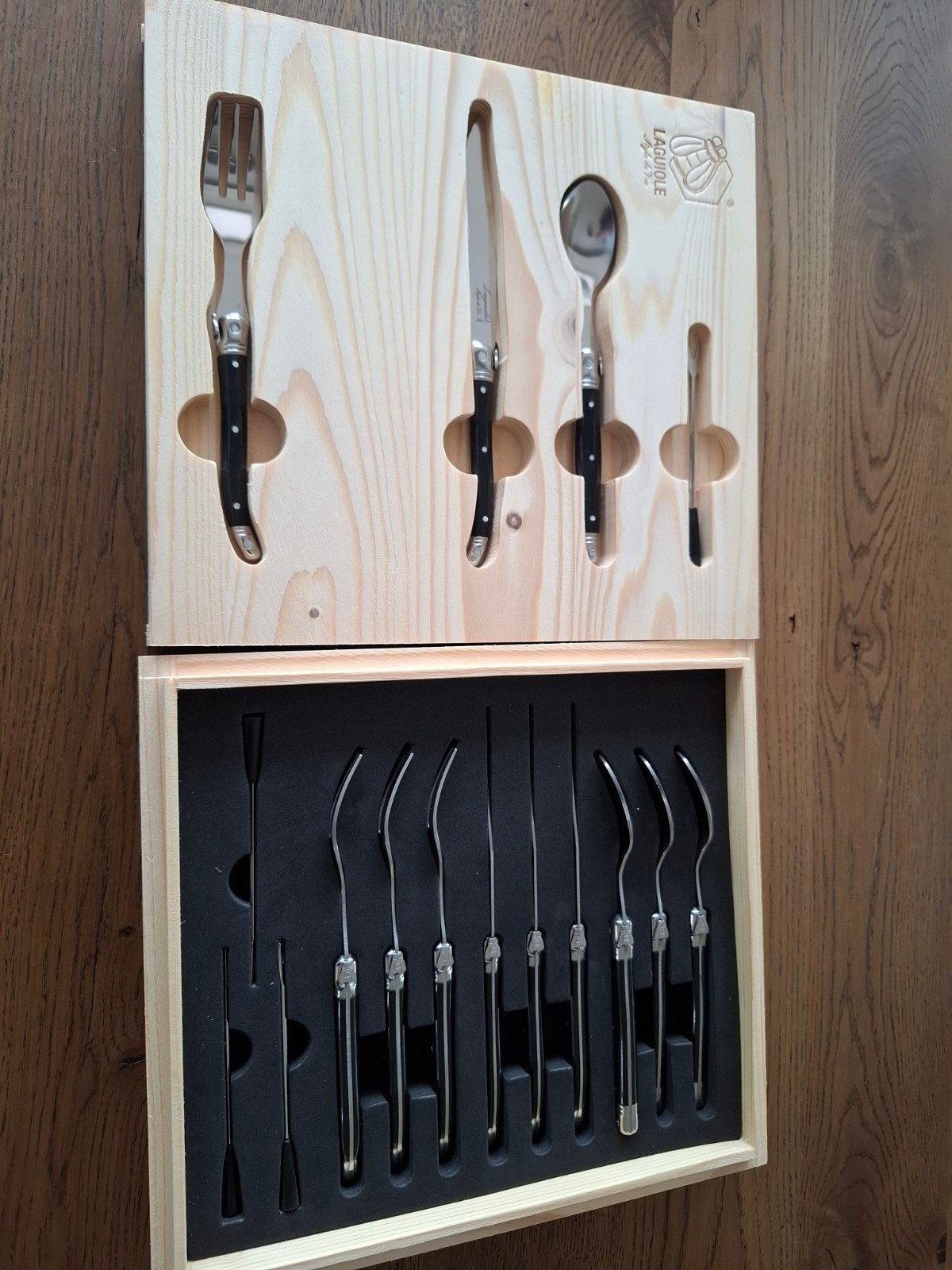 Laguiole amuse voorgerecht bestek nieuw in.doos, Ophalen of Verzenden, Nieuw, Rvs of Chroom