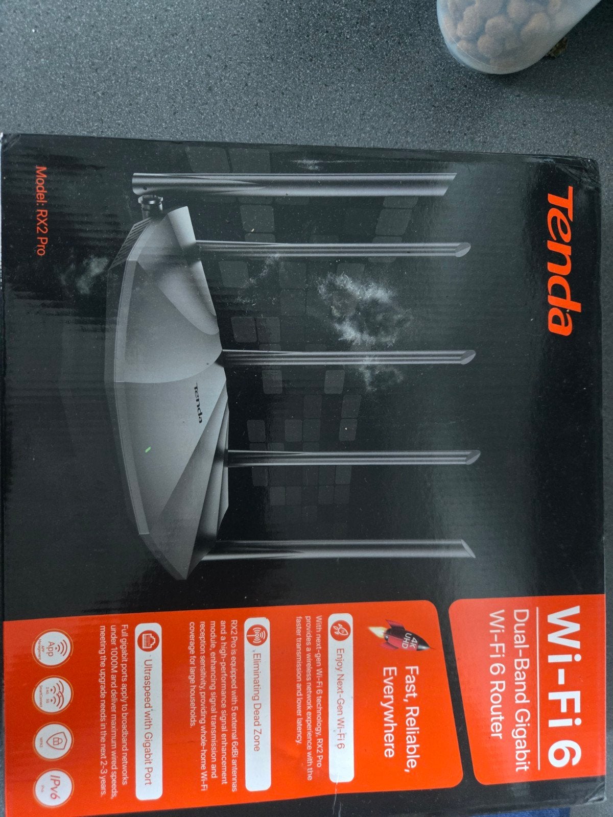 Tenda RX2 Pro Wi-Fi 6-router (Dual-Band, Ophalen, Nieuw