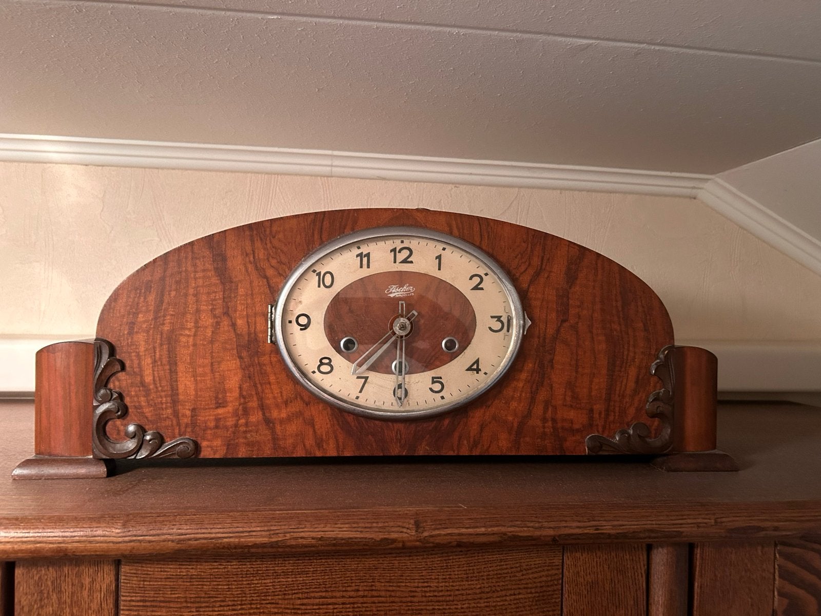 Mooie vintage pendule - volledig functioneel, Ophalen of Verzenden