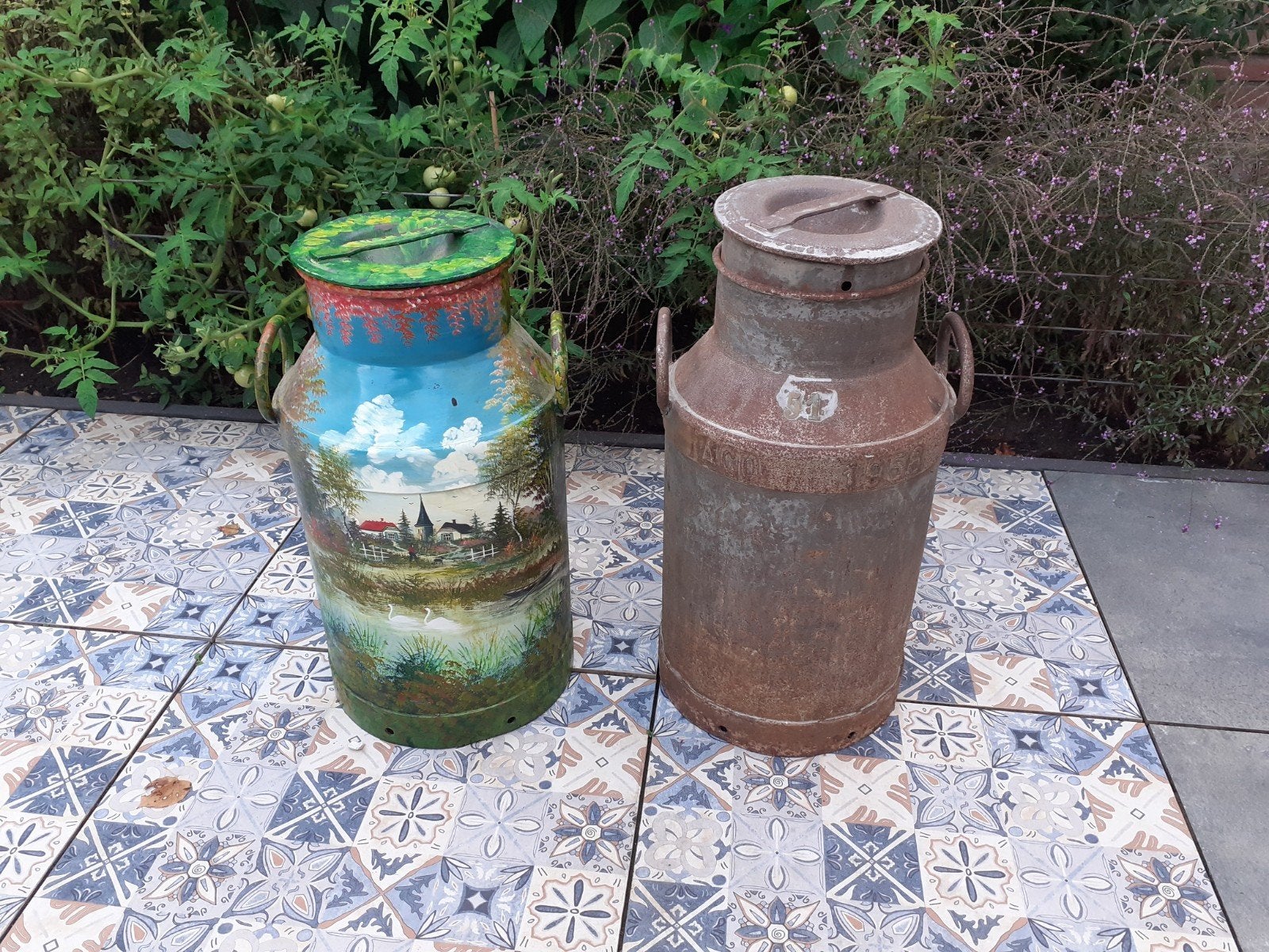 oude ijzer melkbus 30 liter, Ophalen, Gebruikt