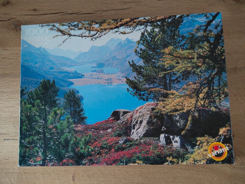 Variant puzzel Sillersee, Zwitserland 1000 st., Ophalen of Verzenden, 500 t/m 1500 stukjes, Gebruikt, Legpuzzel