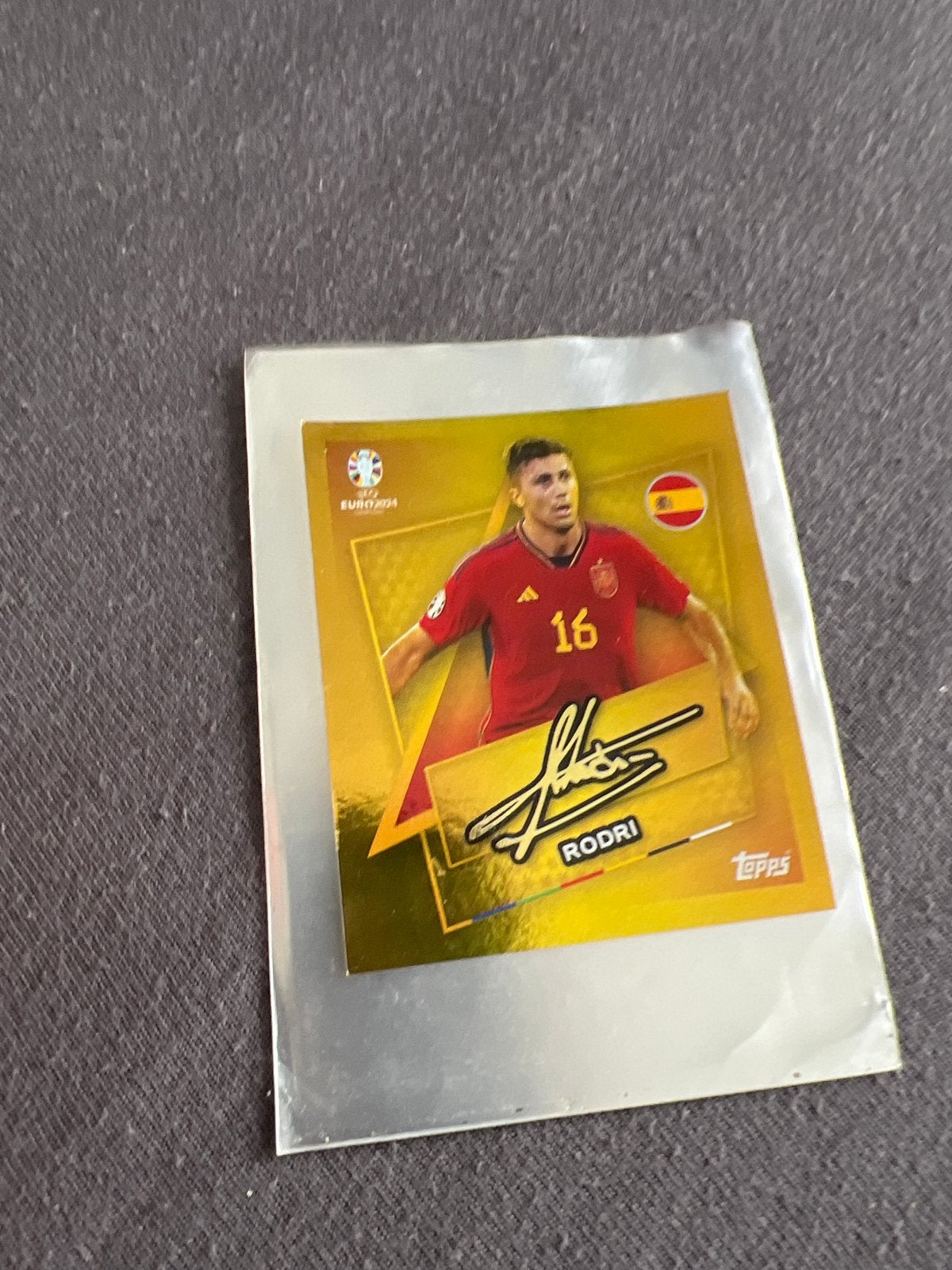 Rodri Topps EURO 2024 Spelerskaart - Spanje, Ophalen of Verzenden, Nieuw, Buitenlandse clubs, Spelerskaart