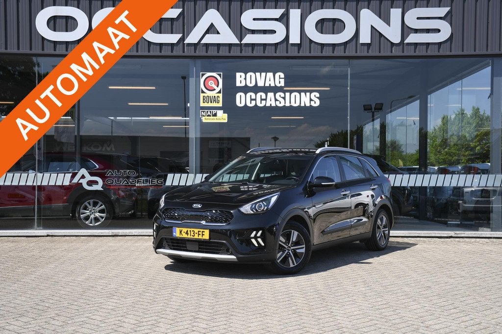 Kia Niro 1.6 GDi Hybrid 1 EIGENAAR/ APPLE CARPLY/ TREKHAAK, Auto's, Kia, 12 maanden, Gebruikt, Euro 6, Leder en Stof