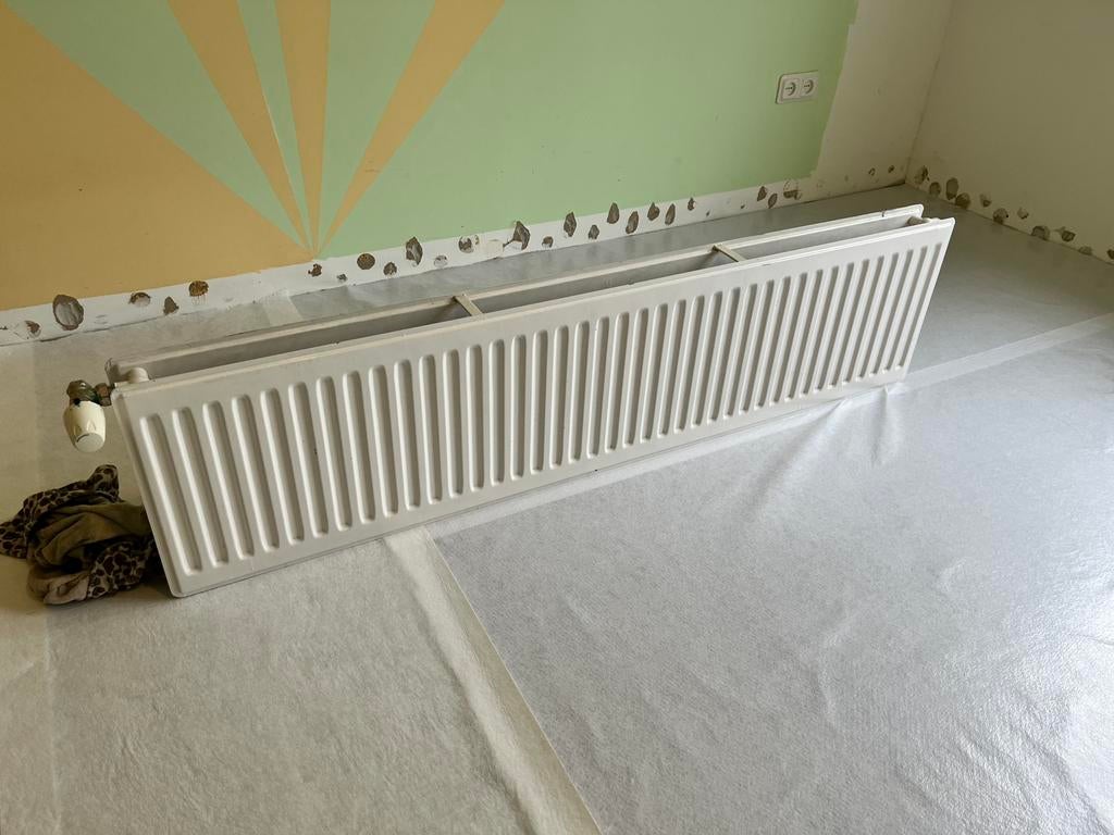 Radiator 1600x400x100 mm Heimeier knop, Ophalen, 30 tot 80 cm, Gebruikt, Radiator