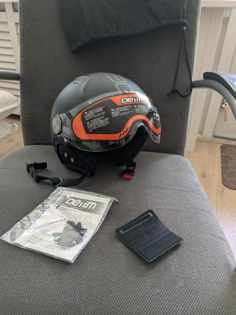 Helm Demm Fashion XL matzwart  t/m 45 km/u (NTA 8776) nieuw, Fietsen en Brommers, Brommerhelmen, Ophalen, Nieuw, Extra large of groter