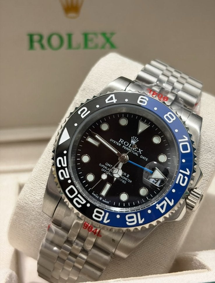 Rolex GMT master II “batgirl”, Sieraden, Tassen en Uiterlijk, Horloges | Heren, Staal, Polshorloge, Nieuw, Ophalen of Verzenden