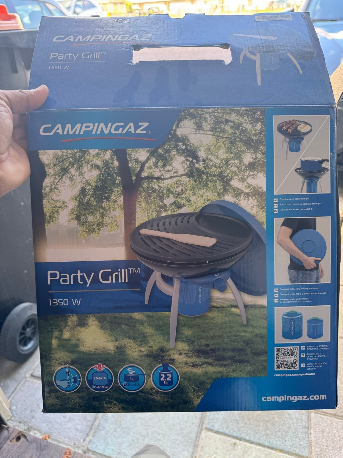 Campingaz Party Grill 1350W, Ophalen of Verzenden, Nieuw