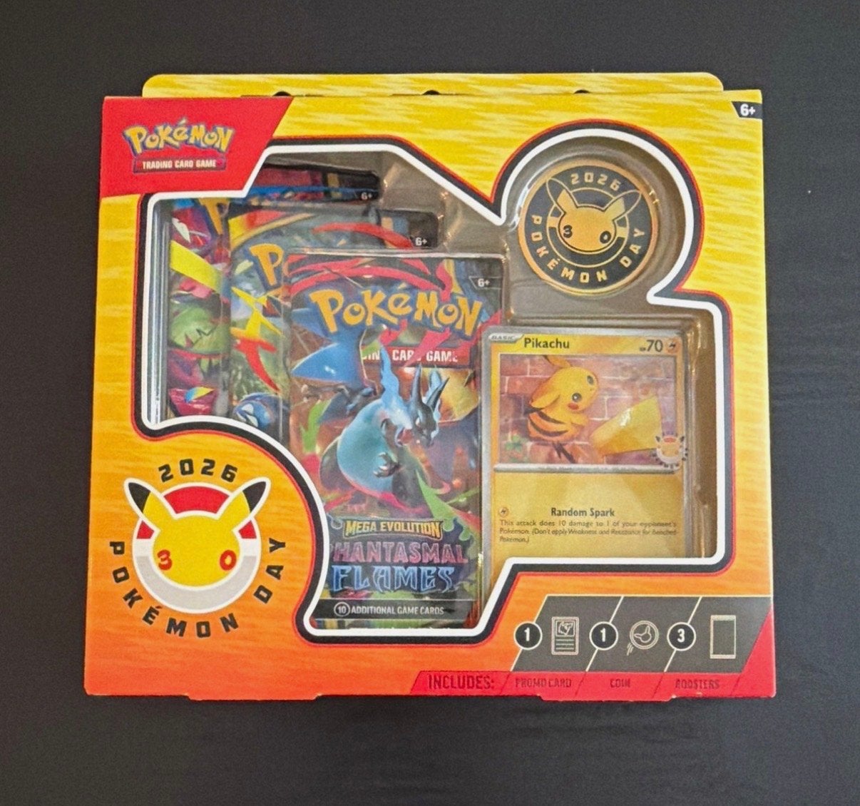 Sealed Pikachu Pokémon Day 2026  Box - 30th Anniversary, Ophalen of Verzenden, Nieuw, Overige typen