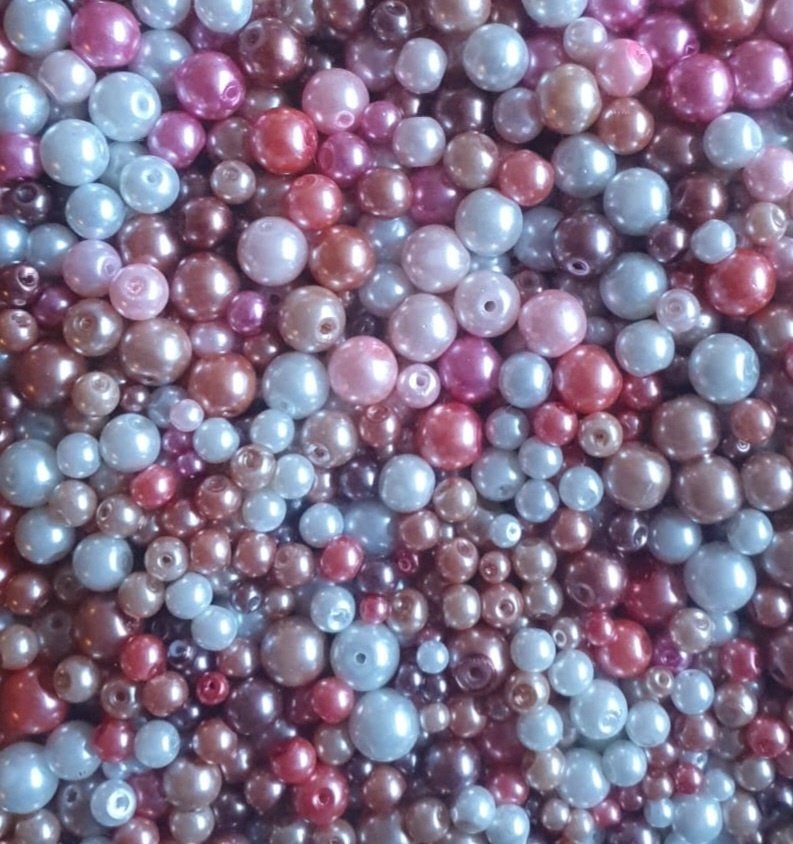 SALE partij met 1000 glas kralen 5-10 mm, Verzenden, Nieuw, Kraal
