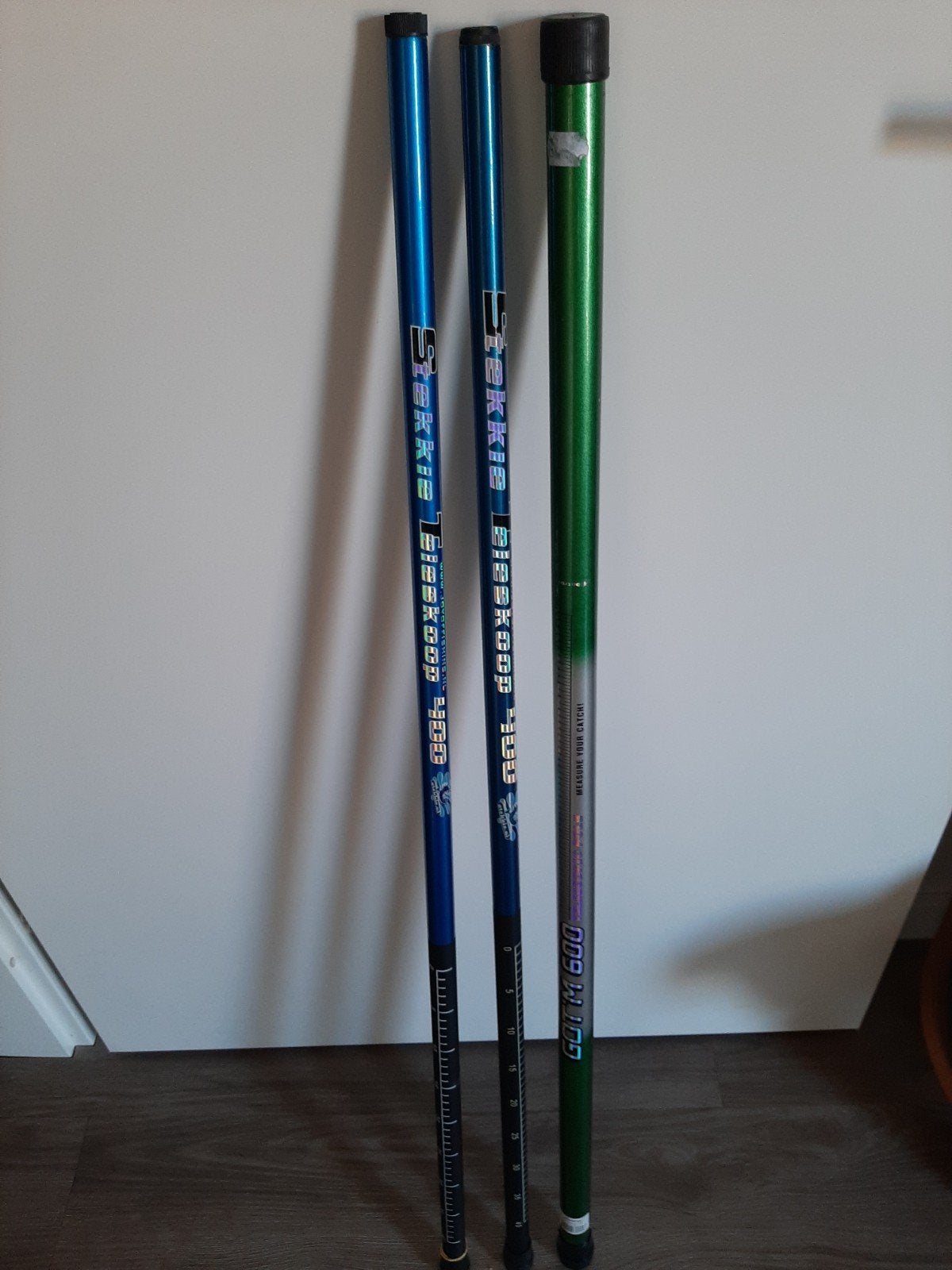 3 telescoop  hengels, Watersport en Boten, Ophalen, Vaste hengel