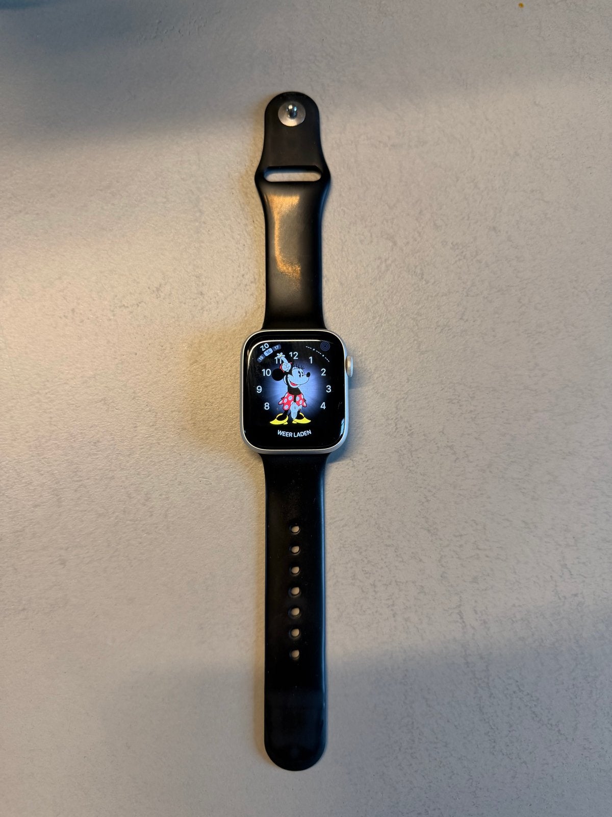 Apple Watch 44mm GPS Nike - Zo goed als nieuw, Afstand, Zwart, IOS, Ophalen of Verzenden