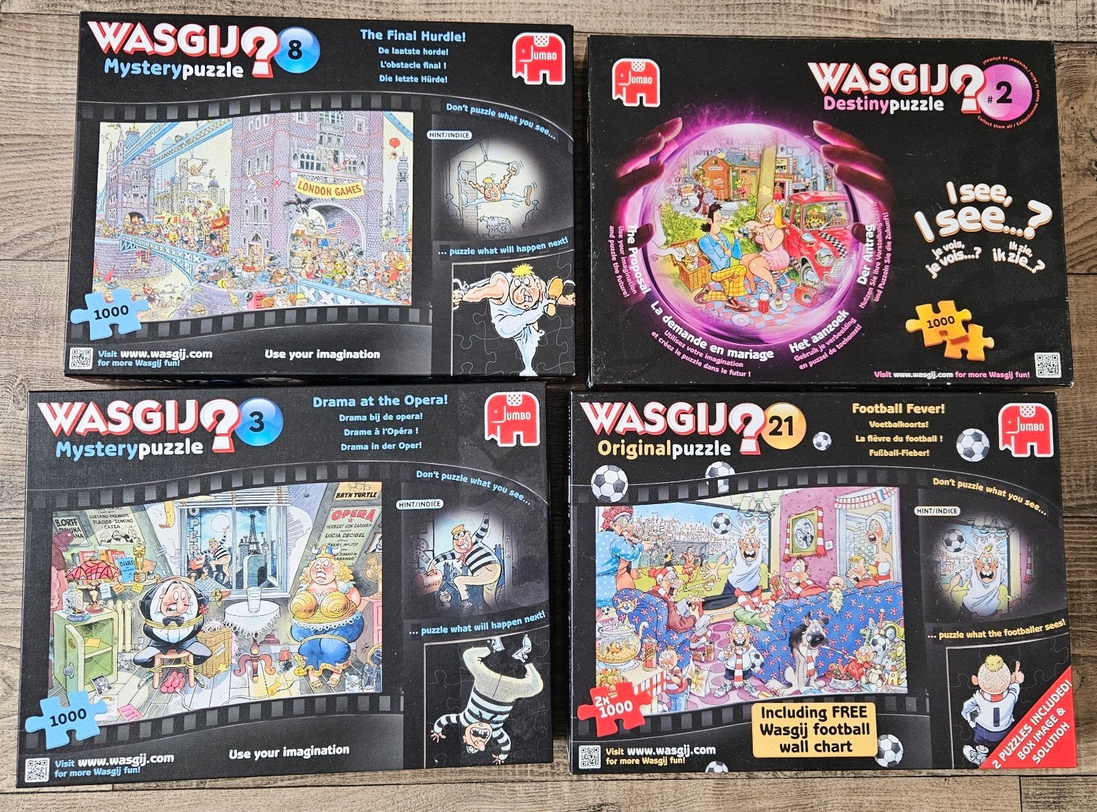 Vele wasgij puzzels compleet, Ophalen of Verzenden, 500 t/m 1500 stukjes, Zo goed als nieuw