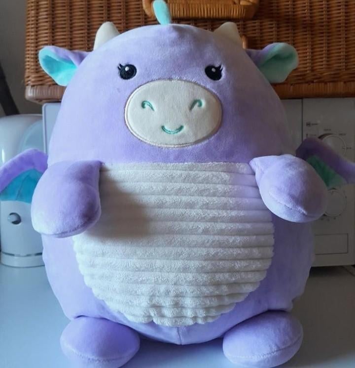 Squishmallow knuffel dino dinosaurus draak groot, Ophalen of Verzenden, Zo goed als nieuw, Dinosaurus