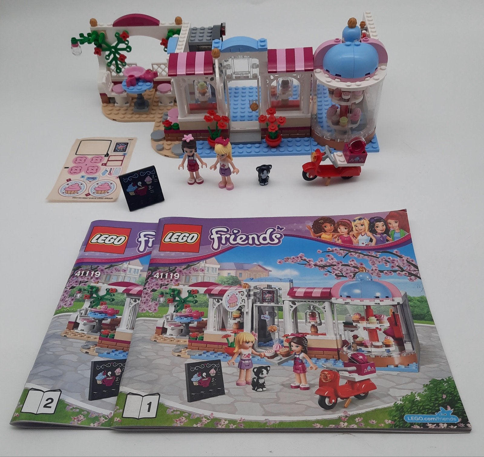 Lego Friends 41119 Heartlake Cupcake Cafe compleet, Lego, Friends, Ophalen of Verzenden, Zo goed als nieuw