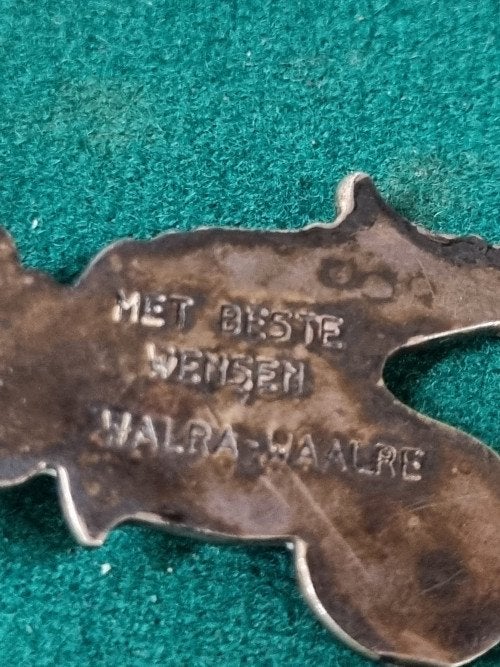 tafelbel walra verzilverd vintage 1950, Antiek en Kunst, Ophalen of Verzenden