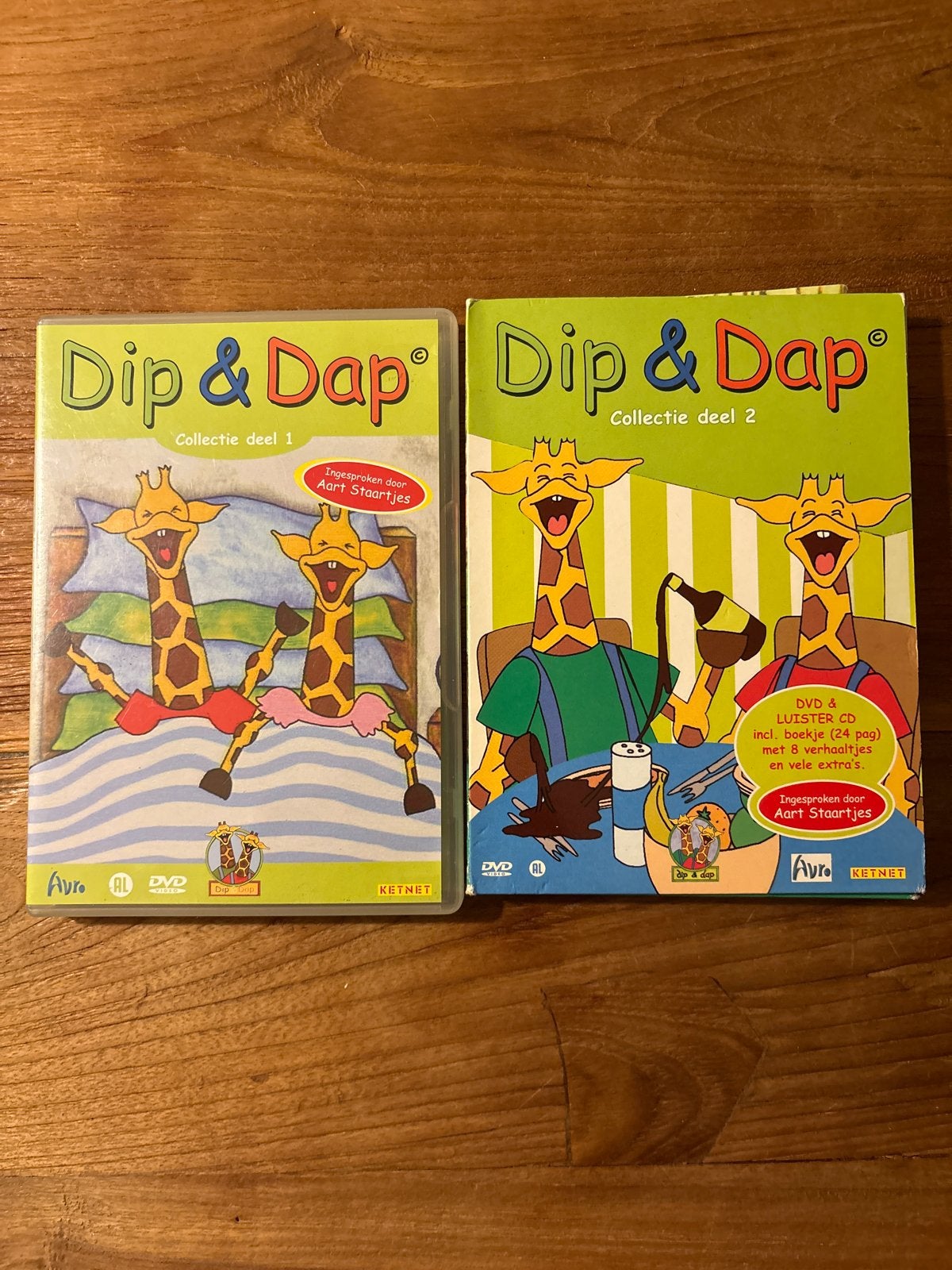 Dip & Dap Collectie Deel 1 & 2 DVD Boxset - Aart Staartjes, Gebruikt, Verzamelbox, Alle leeftijden, Inclusief boekje