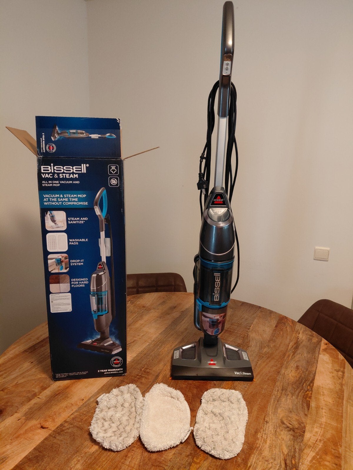 Bissell Vac & Steam 2-in-1 Stoomreiniger en Stofzuiger, Witgoed en Apparatuur, Stofzuigers, Ophalen, Overige merken, Reservoir