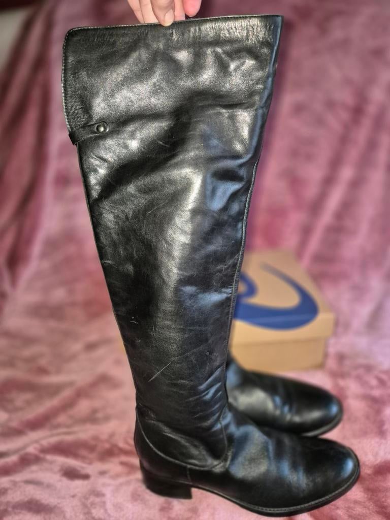 Zwarte hoge laarzen freeflex 39, Kleding | Dames, Schoenen, Hoge laarzen, Zwart, Ophalen of Verzenden, Zo goed als nieuw