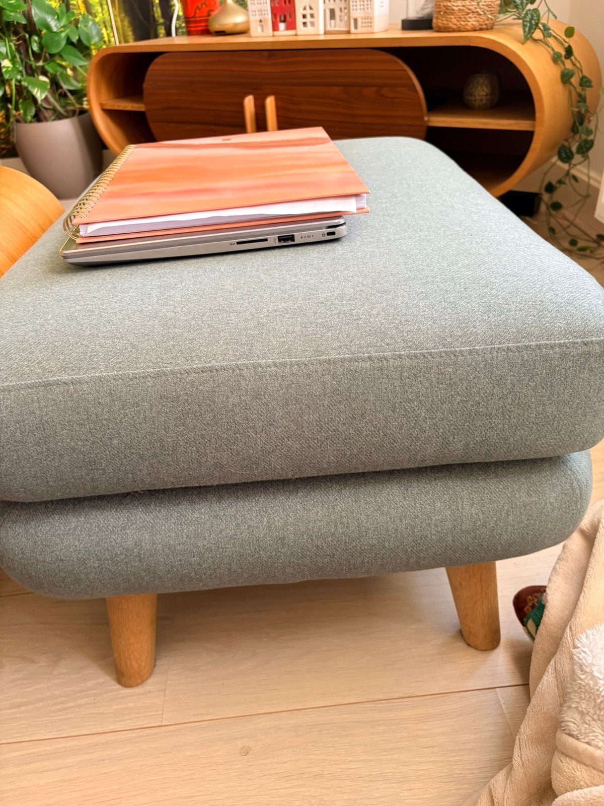 Hocker, Ophalen, Zo goed als nieuw, 75 tot 100 cm, Stof