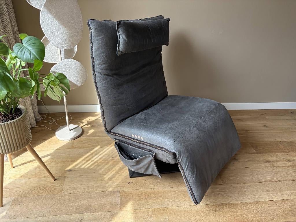 Chill Line Indi relaxfauteuil, elektrische duomotor, Ophalen, Zo goed als nieuw, 50 tot 75 cm, Leer