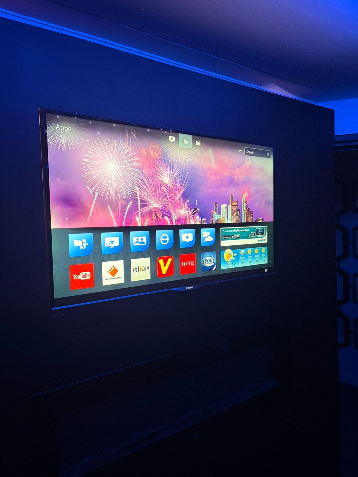 Philips ambilight 42 inch smart tv, Philips, 50 Hz, Zo goed als nieuw, Smart TV