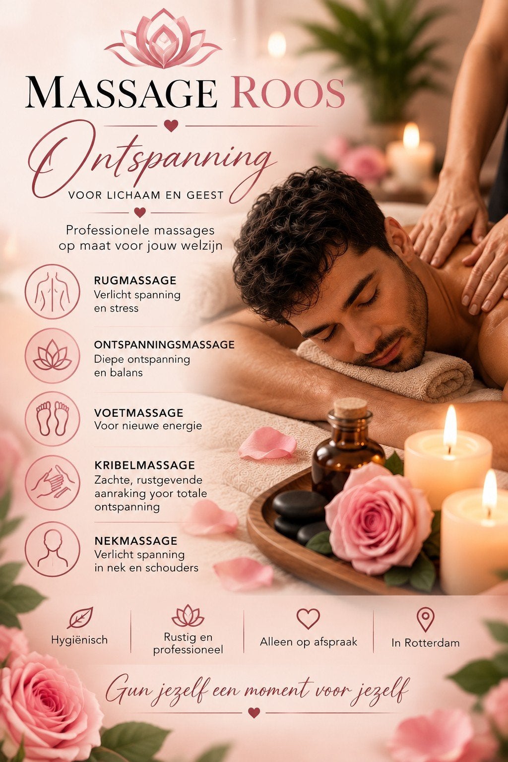 Ontspannende massage in Rotterdam, Diensten en Vakmensen