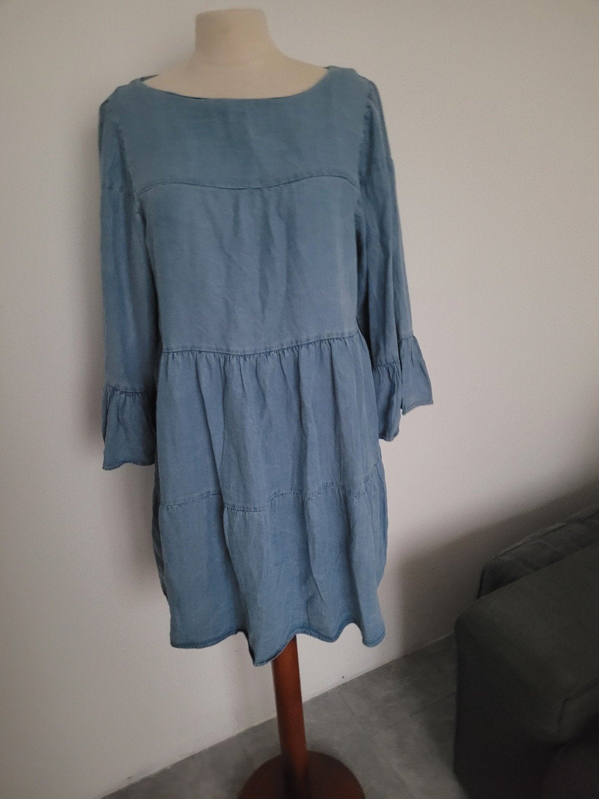 Zara Woman Premium Denim Collection Jurk Maat 30, Blauw, Ophalen of Verzenden, Zo goed als nieuw, Maat 34 (XS) of kleiner