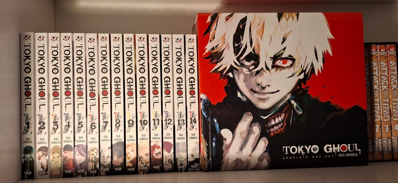 Tokyo Ghoul Boxset Vol. 1-14 NIEUW + 2 sided poster, Boeken, Complete serie of reeks, Sui Ishida, Ophalen of Verzenden, Zo goed als nieuw