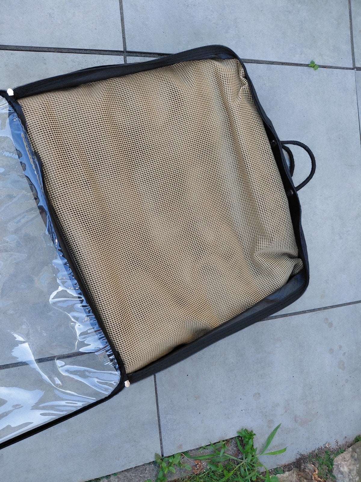 Beige tenttapijt 2.5 x 4 meter, Ophalen of Verzenden, Gebruikt