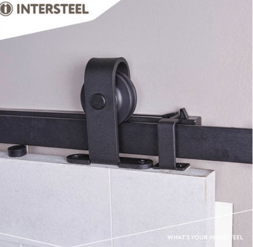 INTERSTEEL Schuifdeursysteem basic top mat zwart (nieuw!), Doe-het-zelf en Verbouw, Ophalen of Verzenden, Nieuw, IJzer, Schuif of Grendel