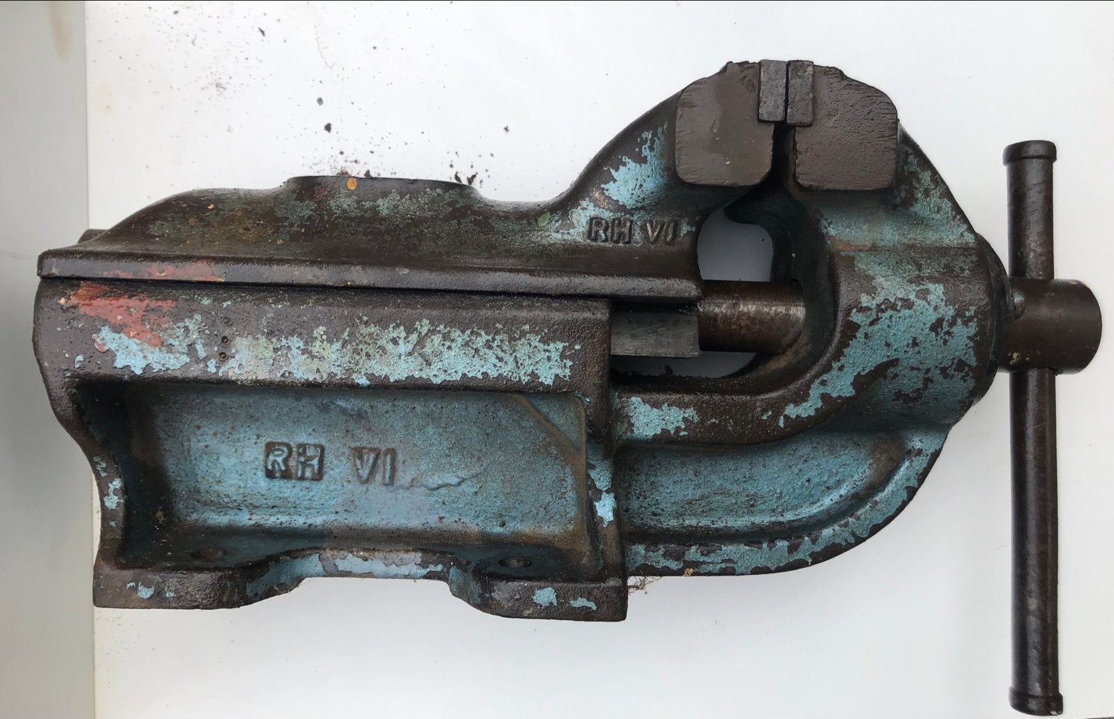 zware Bauer stalen bankschroef 15cm, Ophalen, Gebruikt, Bankschroef