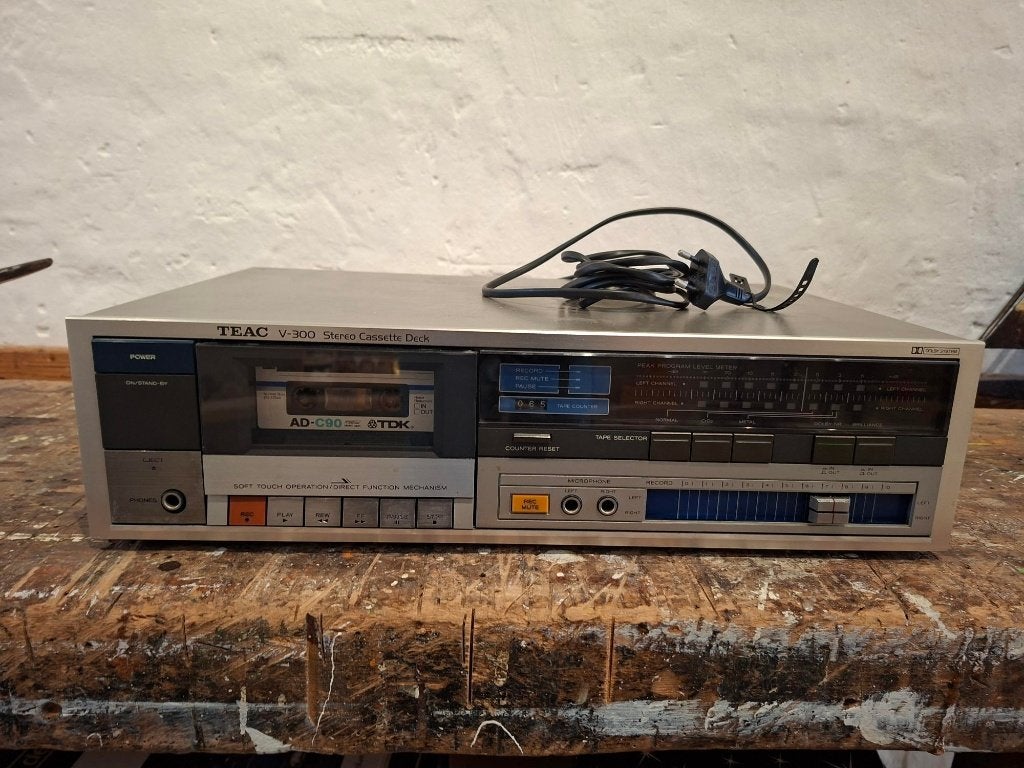 TEAC V-300 Stereo Cassette Deck - Vintage Casetterecorder, Ophalen of Verzenden, Enkel, Overige merken, Tiptoetsen