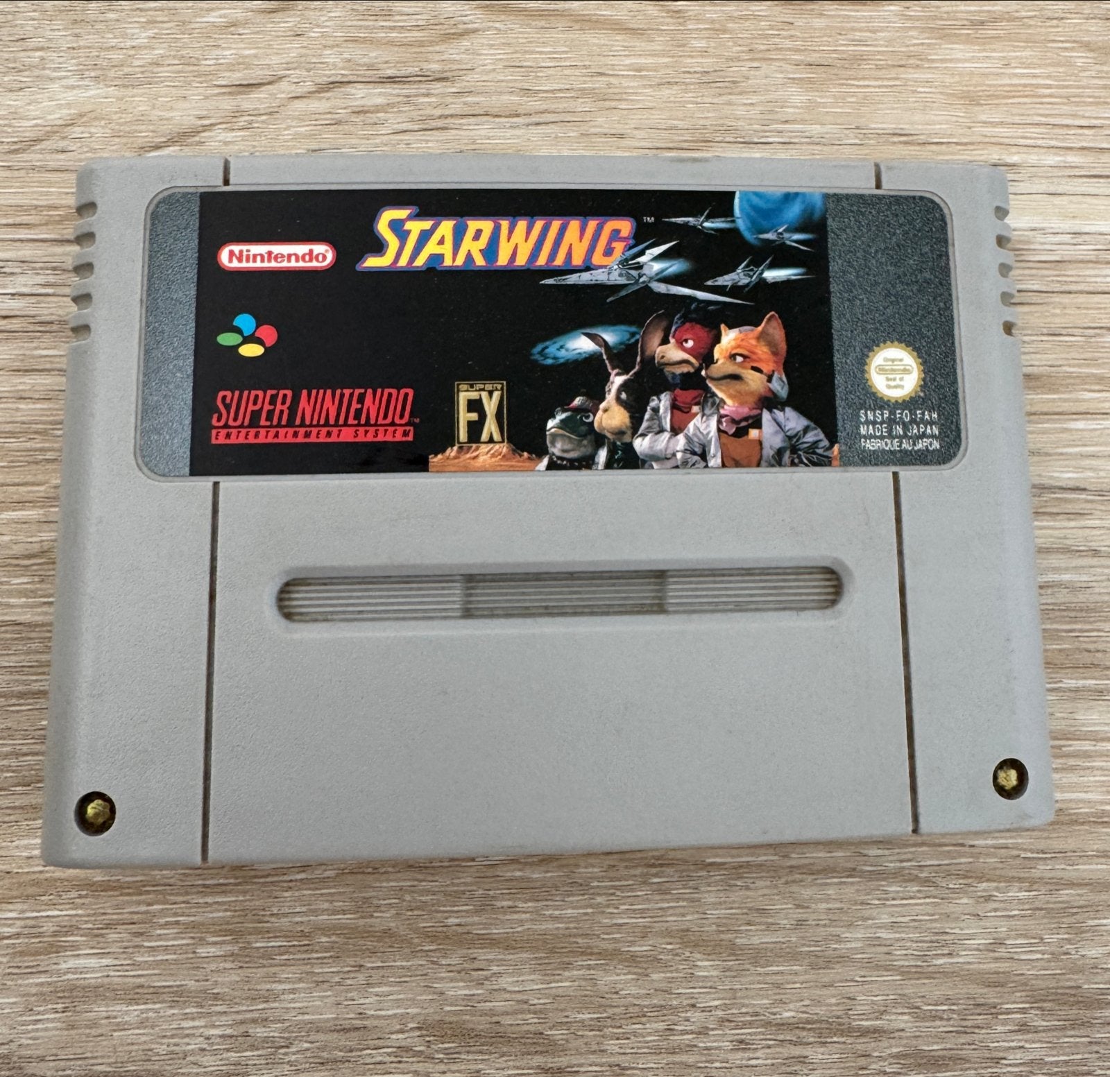 Starwing (Star Fox) Super Nintendo SNES Game Cartridge, Spelcomputers en Games, Games | Nintendo Super NES, Ophalen, Gebruikt