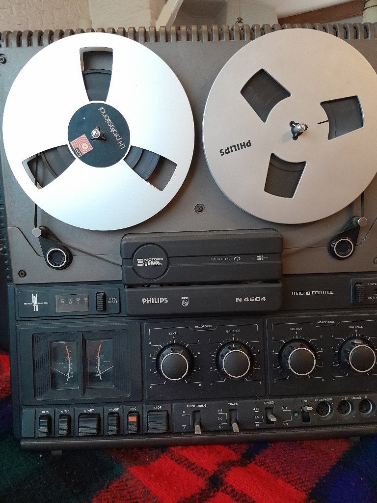 bandrecorder Philips en Aristona, Ophalen, Bandrecorder, Met stofkap