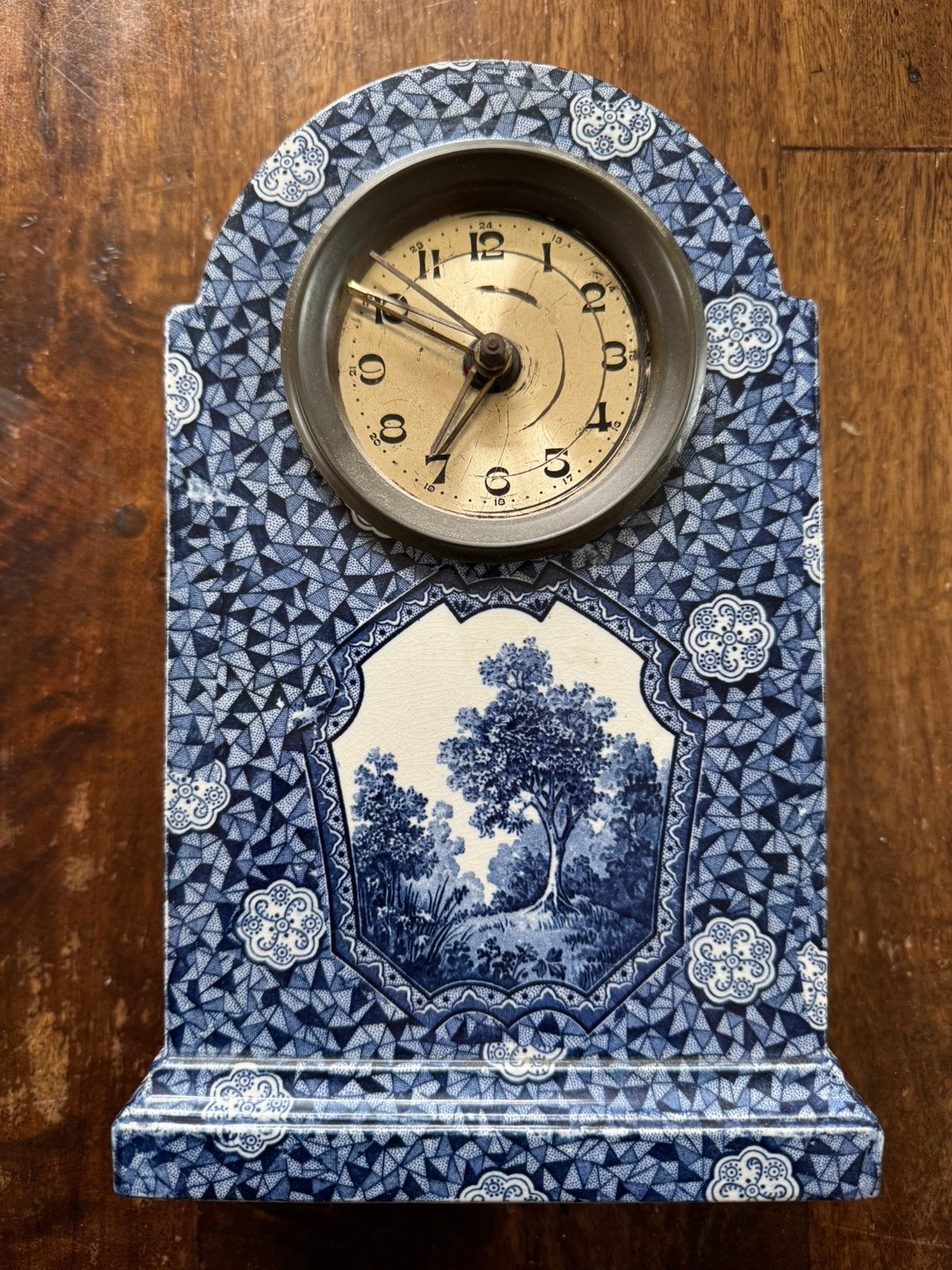 Schouwklok Delfts blauw Villeroy & Boch, Ophalen of Verzenden