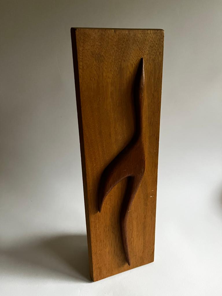 Mid Century wanddecoratie - hout, Ophalen of Verzenden, Zo goed als nieuw