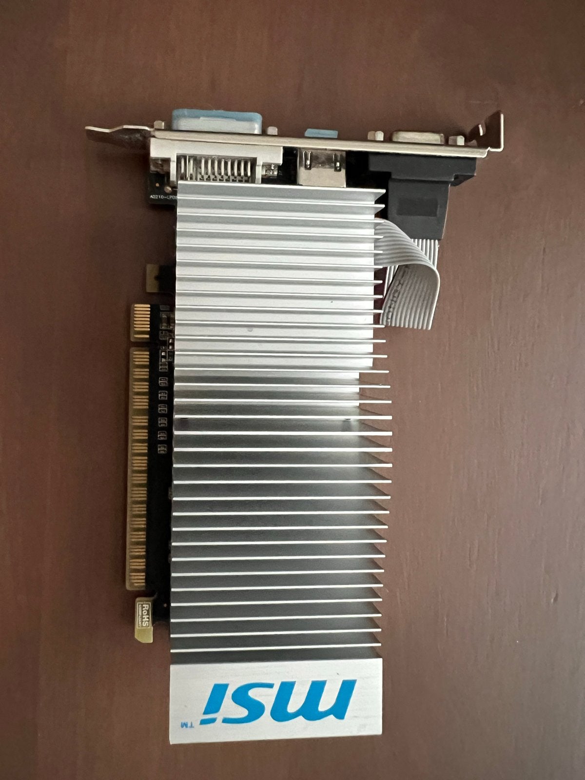 MSI GeForce 210 1GB DDR3 GPU – HDMI/DVI/VGA – Low Profile, Gebruikt, Overige soorten, Ophalen of Verzenden, PCI-Express 1