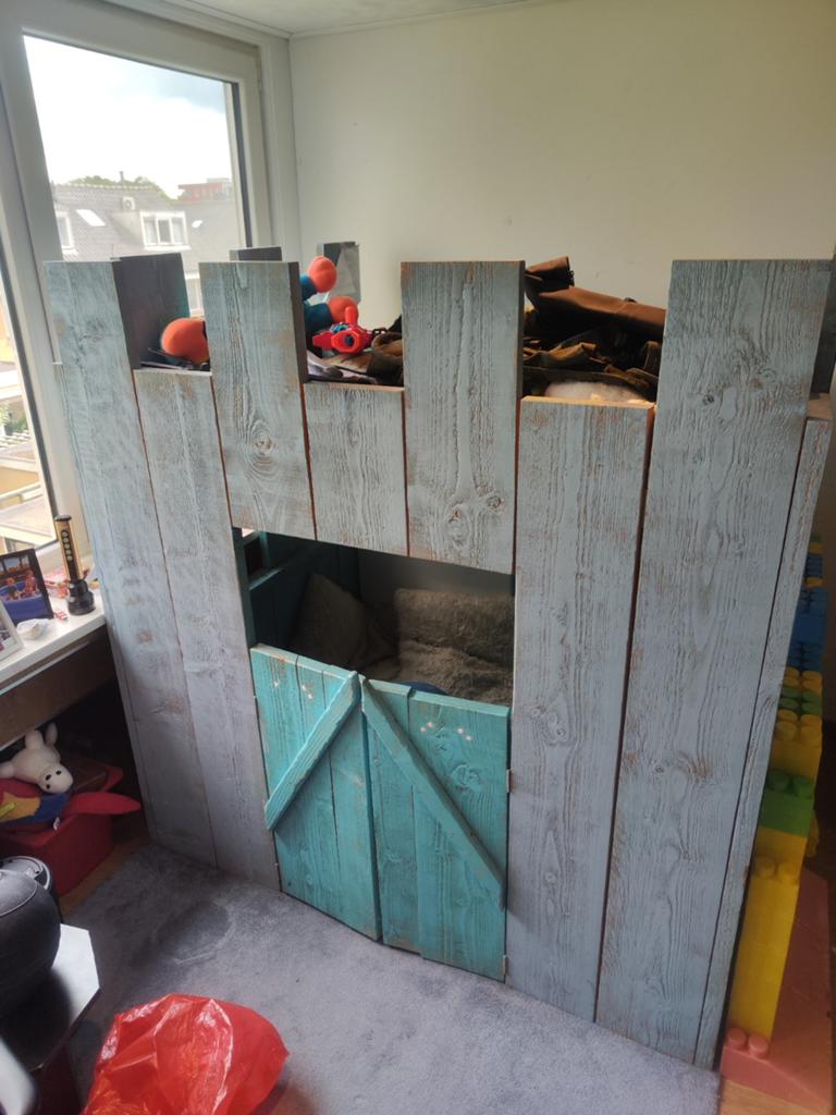 Houten Speelkasteel voor Binnen of Buiten (120x146x150 cm), Kinderen en Baby's, Speelgoed | Buiten | Speelhuisjes, Ophalen of Verzenden