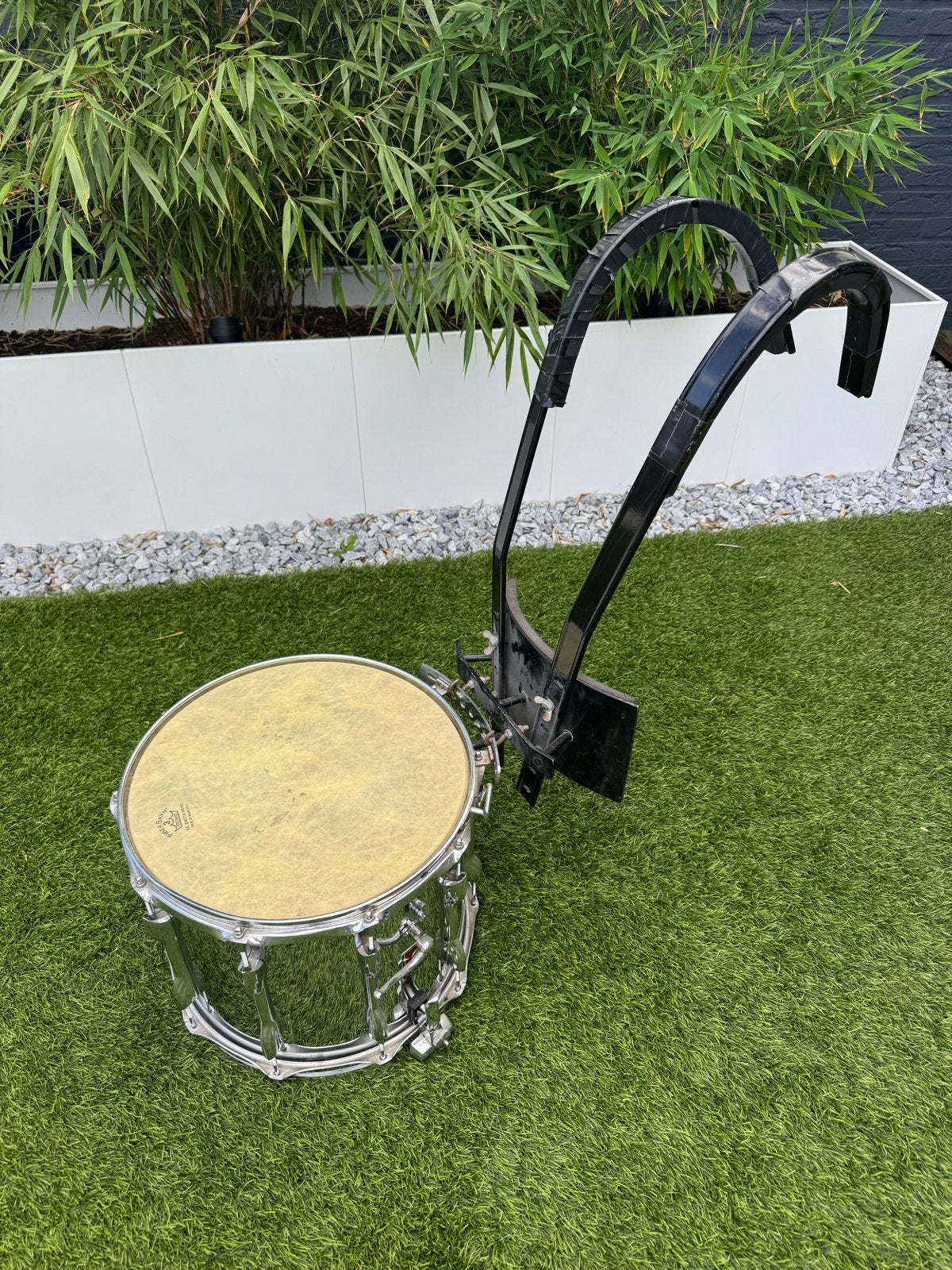 Premier Marching Snaredrum (dubbelgesnaard) met harnas, Ophalen of Verzenden, Gebruikt, Premier