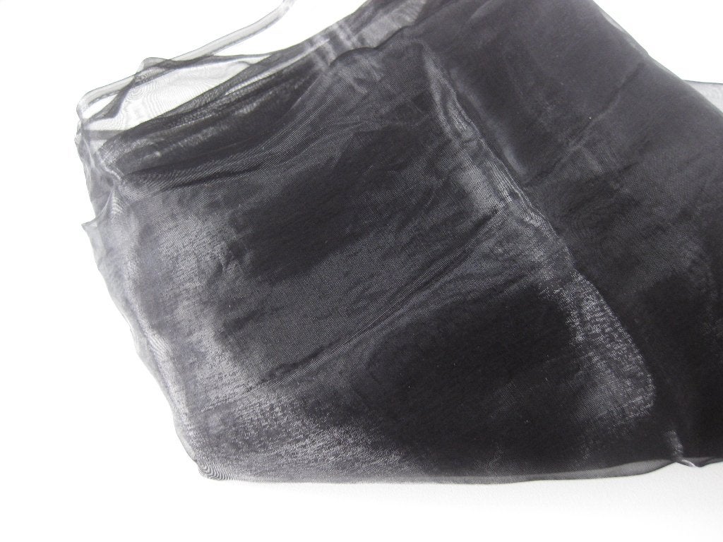 Lap stof zwart voile 2,80 meter x 150 cm, Hobby en Vrije tijd, Stoffen en Lappen, Overige materialen, 120 cm of meer, Zwart, Ophalen of Verzenden