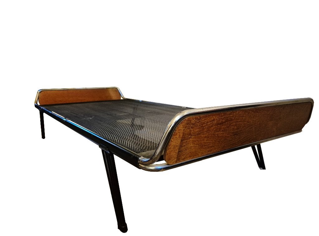 Prachtig zeldzaam vintage bauhaus design daybed., Ophalen, Gebruikt, Hout