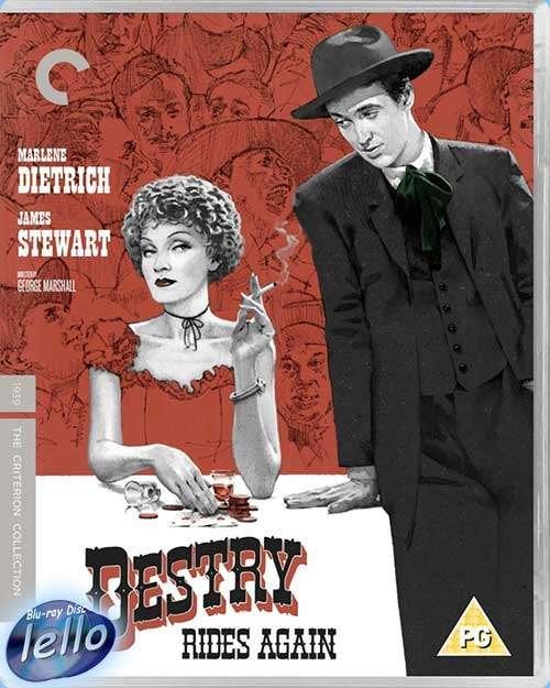 Blu-ray: Destry Rides Again (1939 Marlene Dietrich) CC UK NN, Cd's en Dvd's, Ophalen of Verzenden, Nieuw in verpakking, Humor en Cabaret