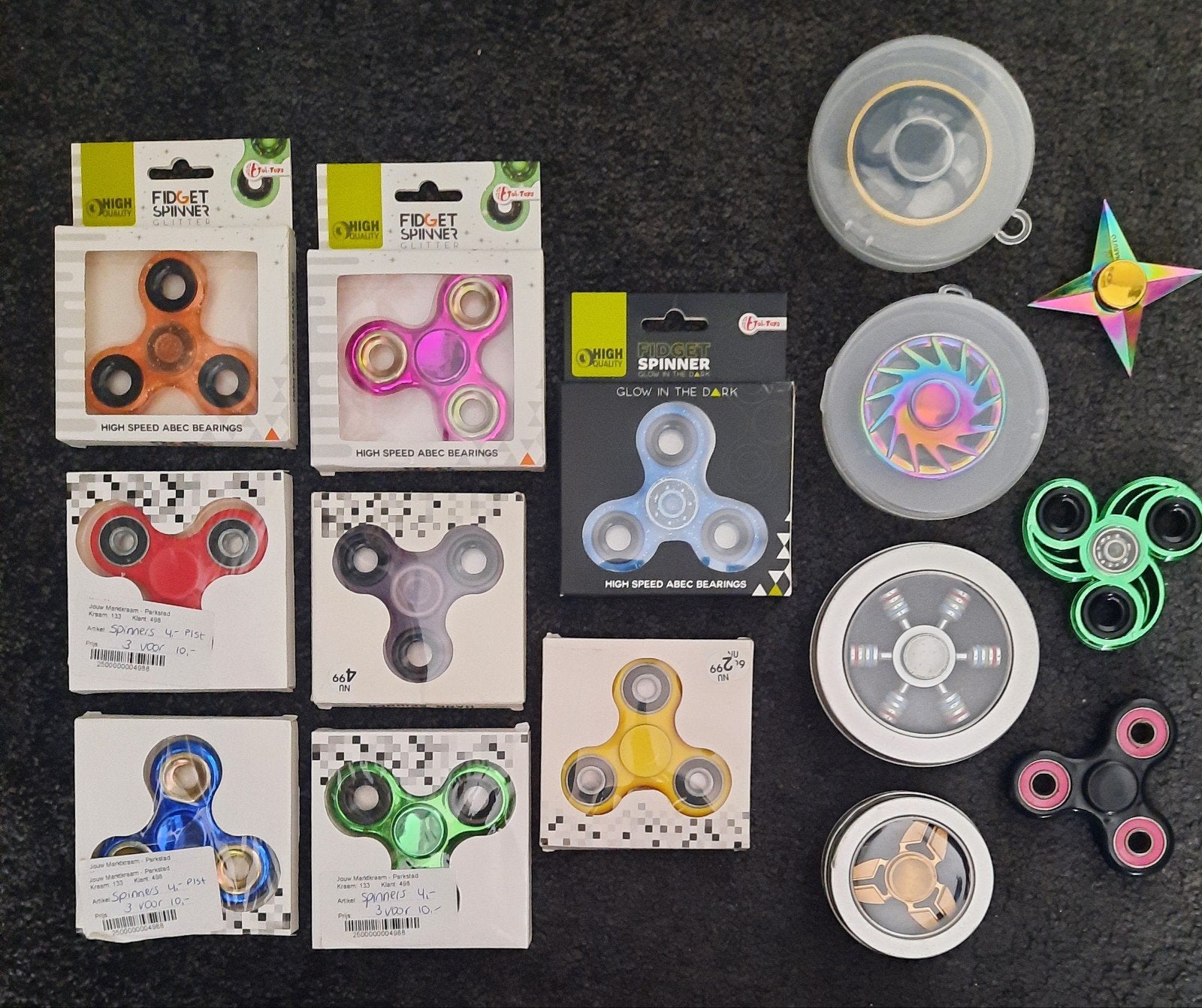 Te koop fidget spinners in 1 koop, Ophalen of Verzenden