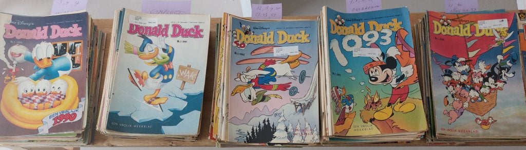 Donald Duck jaargang 1990 t/m 1994, Ophalen of Verzenden, Gebruikt