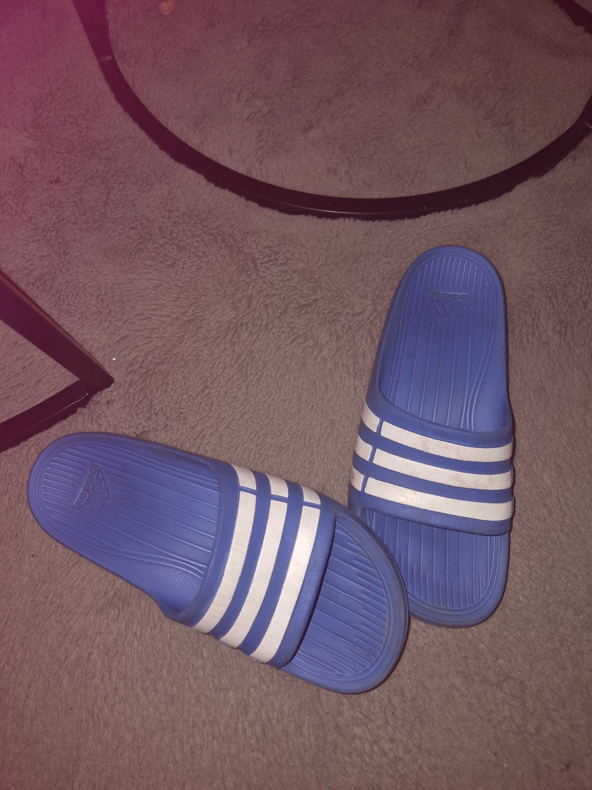 Adidas badslippers blauw - Maat 37, Adidas, Ophalen of Verzenden, Gedragen