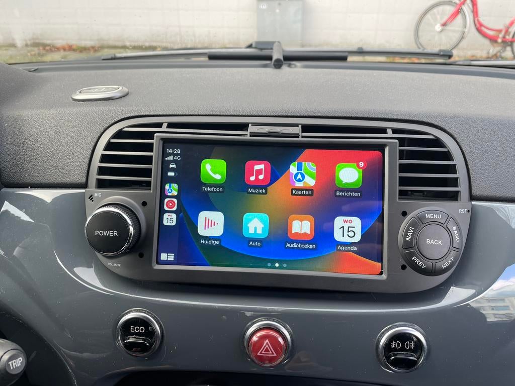 Fiat 500 Apple Carplay/Android Autoradio, Ophalen, Nieuw