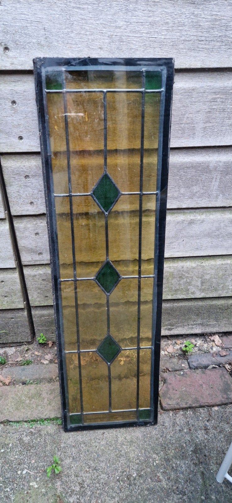 Dubbel glas raam 22 x 75,8 cm glas in lood, Doe-het-zelf en Verbouw, Glas en Ramen, Ophalen, Gevelraam of Ruit, Gebruikt, Minder dan 80 cm