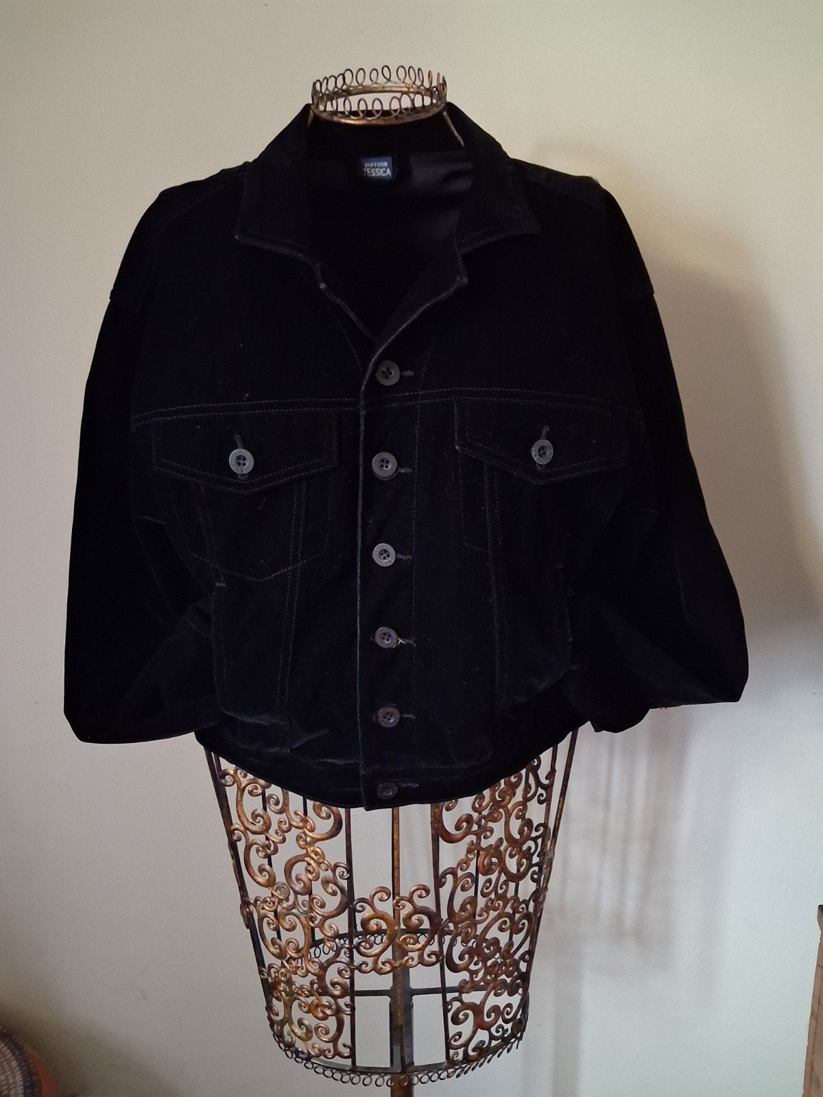 Zwart rayon jasje van Buffoon Jessica, maat M, Zwart, Ophalen of Verzenden, Zo goed als nieuw, Maat 38/40 (M)