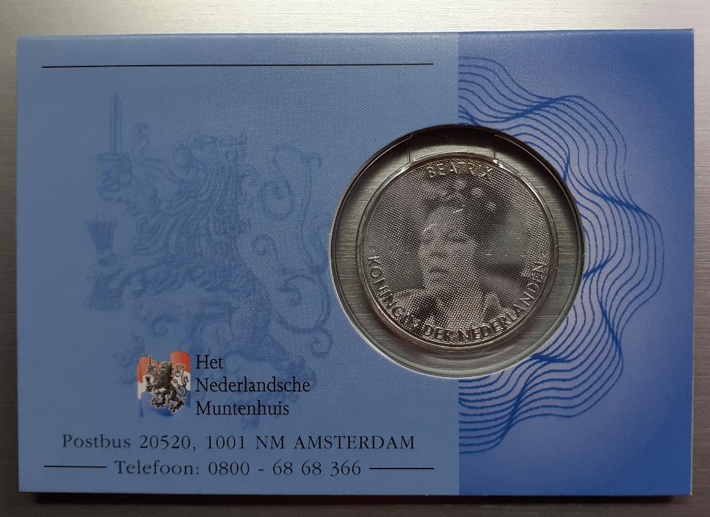 De Jubileummunt Beatrix speciale zilveren herdenkingsmunt, Postzegels en Munten, Munten | Nederland, Koningin Beatrix, Zilver